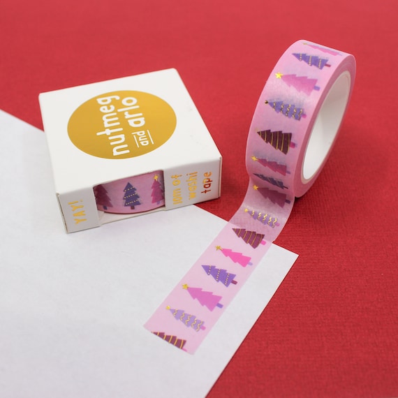 Christmas Paper Tape, Festive, Sticky Tape, Gifts, Packaging, Boxes,  Stickers, Labels, Washi Tape, Cool Tape 