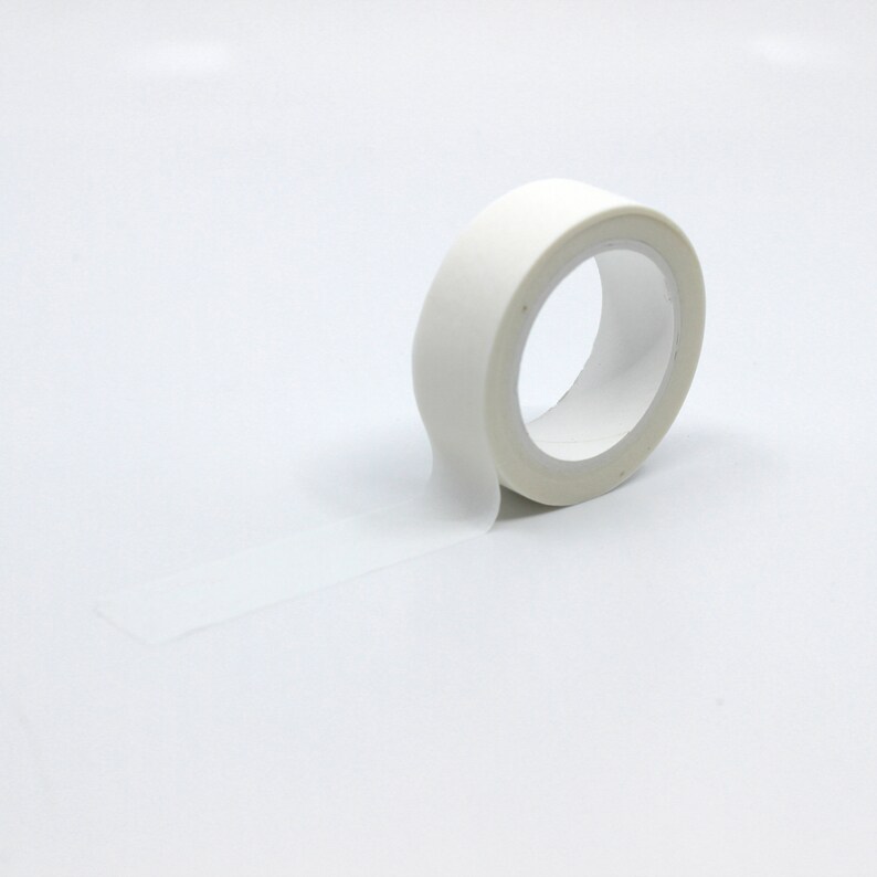 Solid White Washi Tape Japanese Paper Tape Elegant Etsy
