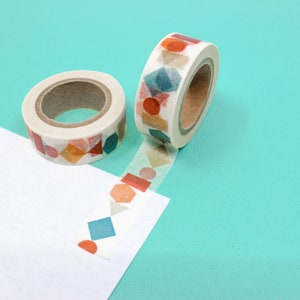 Fun and Colorful Multiple Shapes Washi Tape, Shape Washi Tape, Teacher and Home School Tapes, Back to School Tape | BBB Supplies | R-ZH2171
