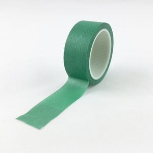 Solid Jade Green Washi Tape // 15mm // Paper Tape // BBB Crafting Supplies // R-SL063