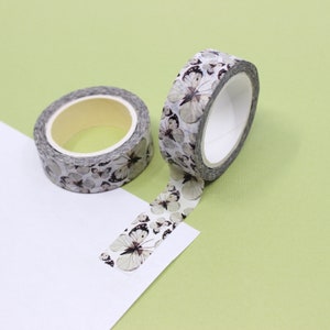 Black and White Butterfly Pattern Washi Tape, Decorative butterfly Washi Tape, Fairy Creature Butterfly Washi | BBB Supplies | R-GH701