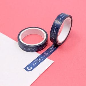 Shine Bright Washi Tape, Crystal Formation Washi Tape, Celestial Moon & Star Tape, Sternzeichen Tape, Positive Wörter Tapes | AGB und Widerrufsbelehrung R-M352