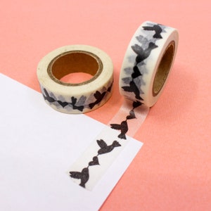 Ruban Washi Love Bird noir et blanc. Oiseaux avec coeurs Washi Tape, Oiseaux de mariage, Love Bird Tapes, Journaling | Fournitures BBB | R-ZH0613-15