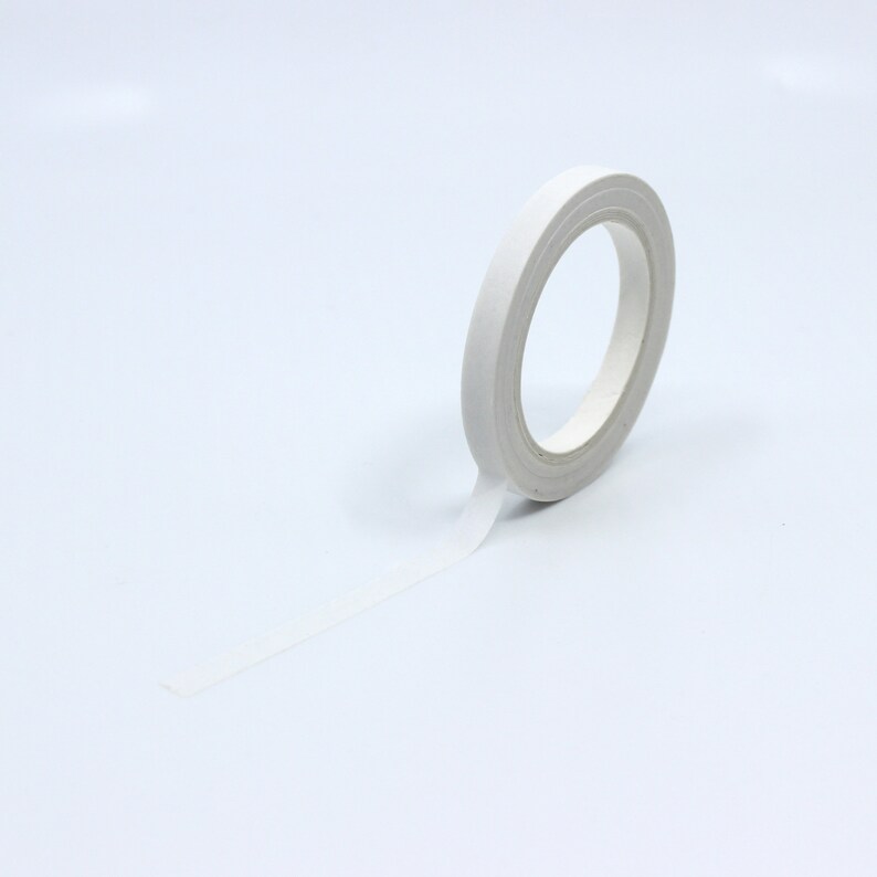 Solid Thin White Washi Tape Japanese Paper Tape Elegant Etsy