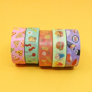 Food Washi Tape, Pizza Washi Tape, Breakfast Food Washi, Sushi Washi, Hamburger & Fries Washi, Pasta Washi, Cooking Washi | BBB Supplies
