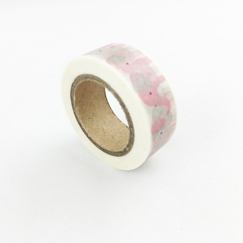 Cute Pink /& Grey Elephant Washi Tape 15mm Paper Tape BBBsupplies R-ZH1478-15