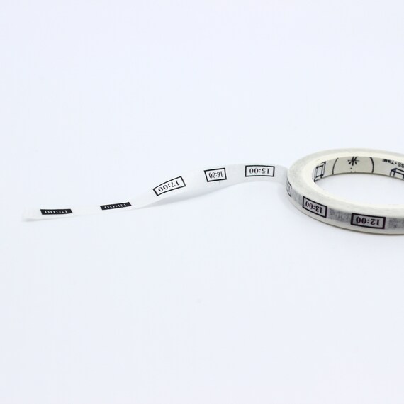 Analog Clock Face Military Time Pattern Washi Tape Etsy