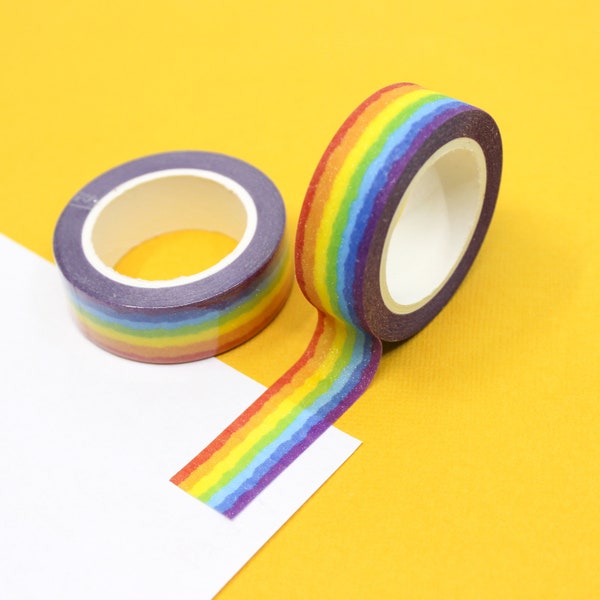 Glitzer Regenbogen Streifen Washi Tape, Regenbogen Streifen Washi Tape, Scrapbooking Zubehör, Regenbogen Ombre Streifen | AGB und Widerrufsbelehrung R-GH797-15