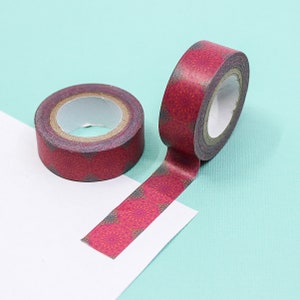 Washi Tape à motif marocain, ruban adhésif Washi à motif décoratif rose et marron, rubans adhésifs pour agenda et autocollants Rose vif | FOURNITURES BBB | R-M023