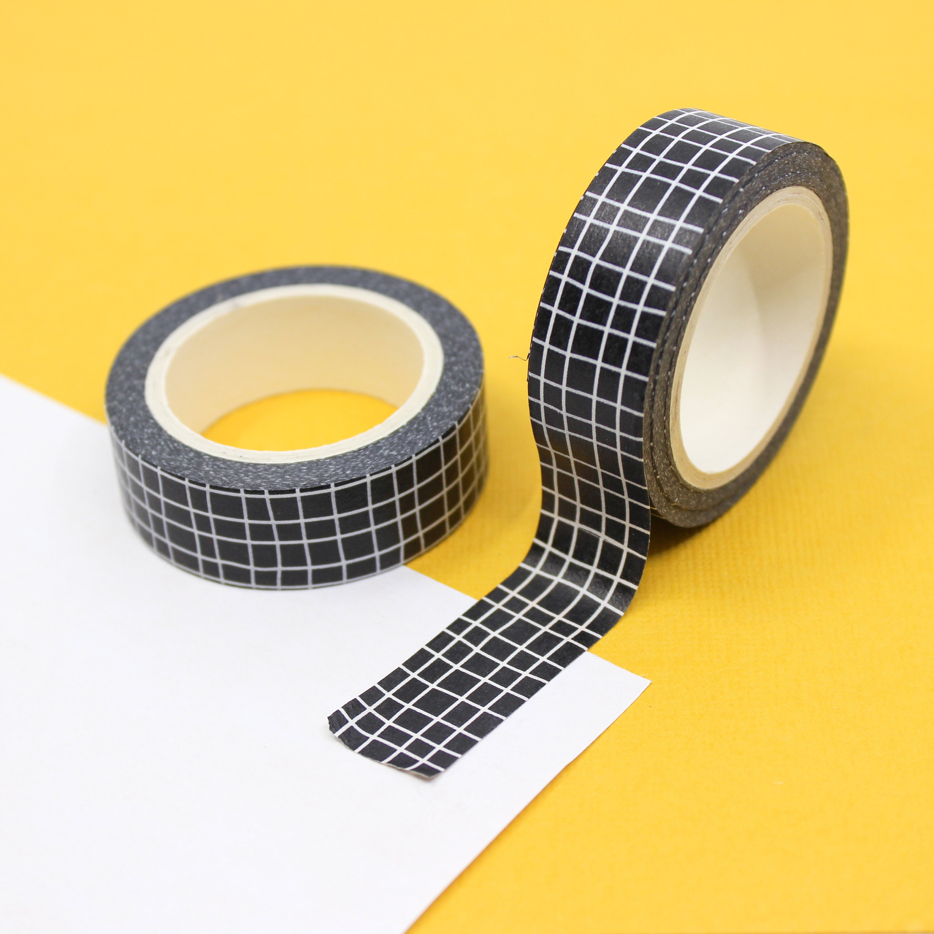 Black & White Modern Grid Pattern Washi Tape, Decorative BUJO Layering  Journaling Tapes, Calendar Grid Washi BBB Supplies R-GH439 GH480 