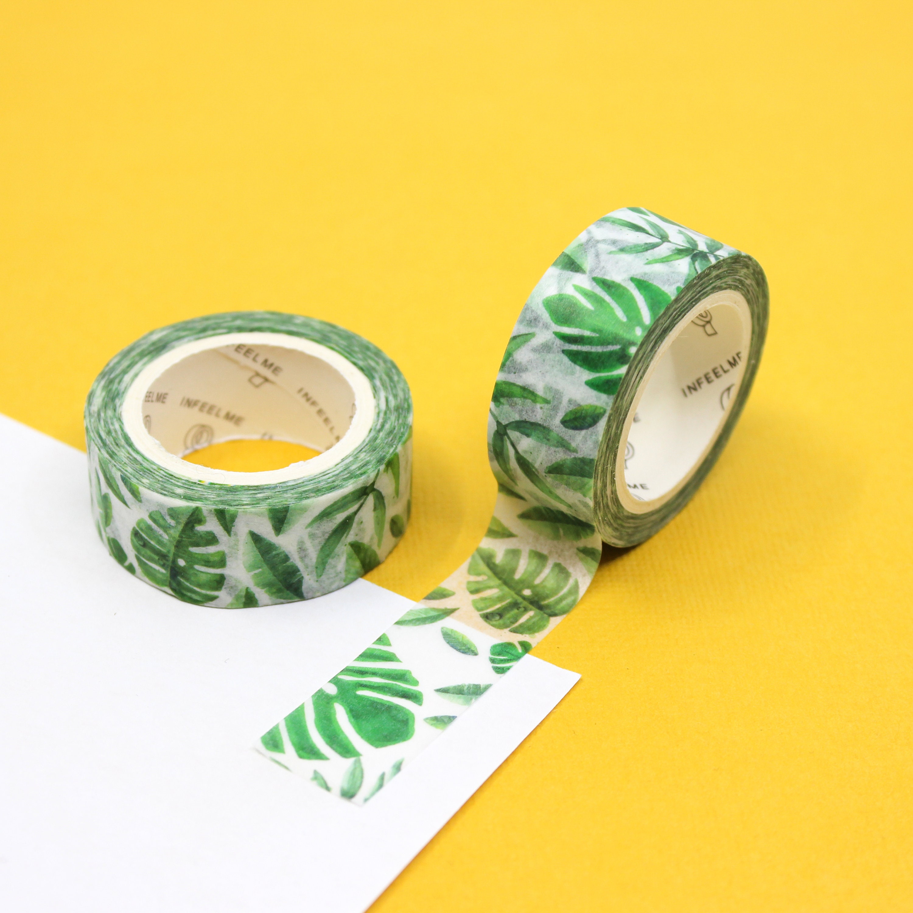 Thin Plant Leaf Washi Tape Planner Washi Tape Slim Scrapbook Washi Tape  Decorative Tape Palm Tape Notebook Fern Garland 