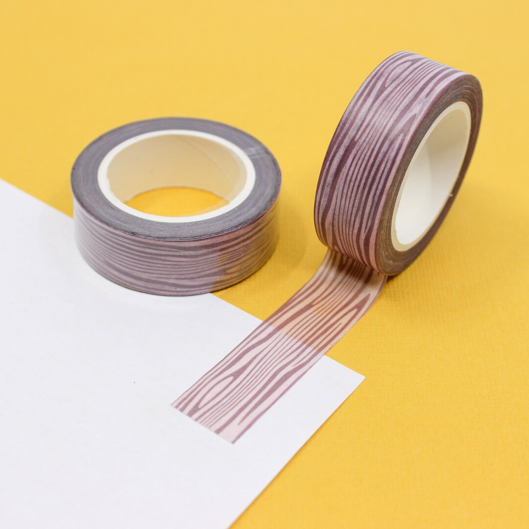 Warm Wood Grain Washi Tape, Woodworker Washi Tape, Home Improvement