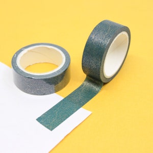 Gold Foil Green Dotted Washi Tape, Elegant Dots Washi, Decorative Gold Foil Dot pattern Planner Tapes and Stickers | BBB Supplies | R-AL180