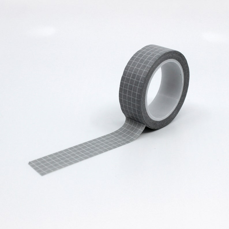 Calendaring Tape Supplies Black White OR Grey Grid Pattern Washi Tape Journaling Washi Tape BBB SUPPLIES R-GH345 R-GH344 GH1-007