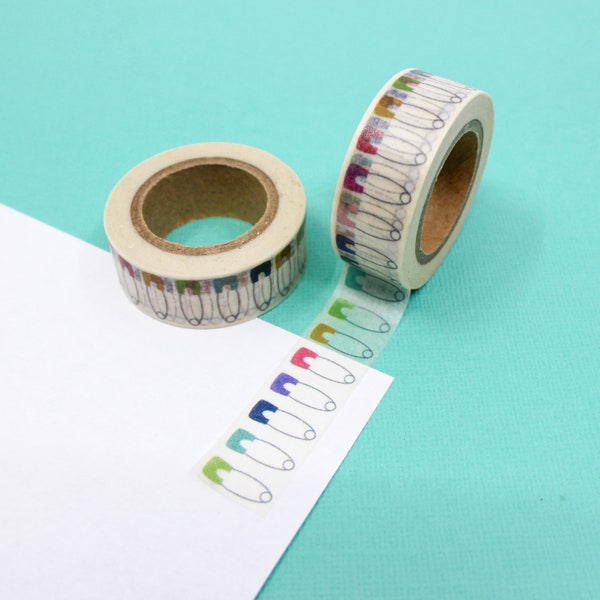 Colorful Baby Clothes Pin Washi Tape, Clothespin Washi Tape, Baby Shower Clothespin Tapes, Cute Baby Washi Tape | BBB Supplies | R-ZH1722