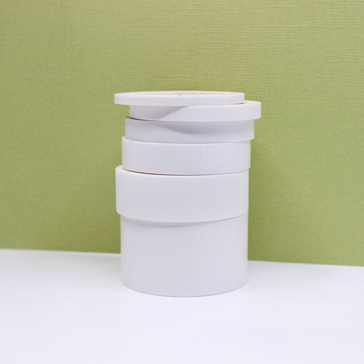 Wide Solid White Washi Tape, 25MM Solid Paper Tape, Elegant