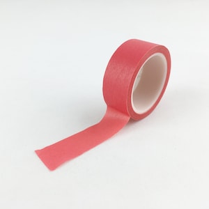 Solid Dark Barbie Pink Craft Washi Tape // 15mm // Paper Tape // BBB Crafting Supplies // R-SL023
