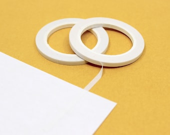 Cinta Washi blanca fina sólida, cinta de papel blanco de 3MM, cintas para álbumes de recortes, cinta para envolver regalos, cintas Washi neutras/suministros BBB/R-SL109