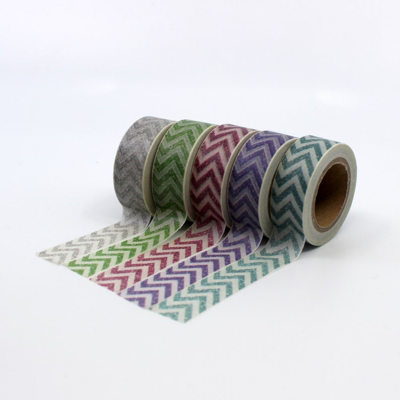 R-ZH1983 Purple Faux Glitter Chevron Pattern Washi Tape Cute glitter tape without the glitter mess BBBsupplies R-ZH1979