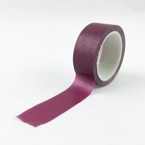 Nastro Washi rosso malva solido // 15mm // Nastro di carta // Forniture per artigianato BBB // R-SL038