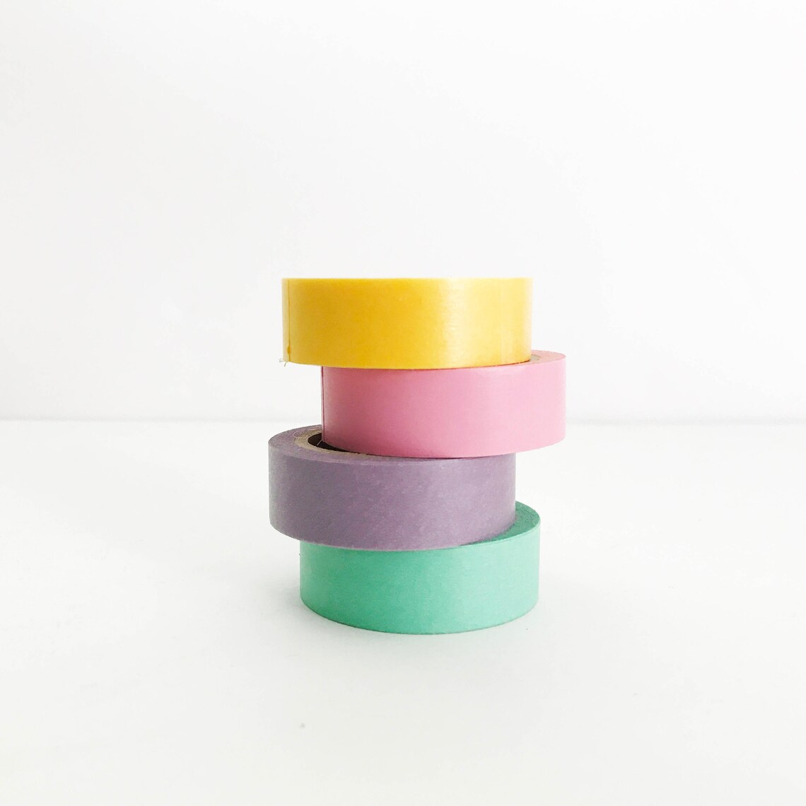 Solid Pastel Color Washi Tape Card Scrapbooking Tape Gift Etsy