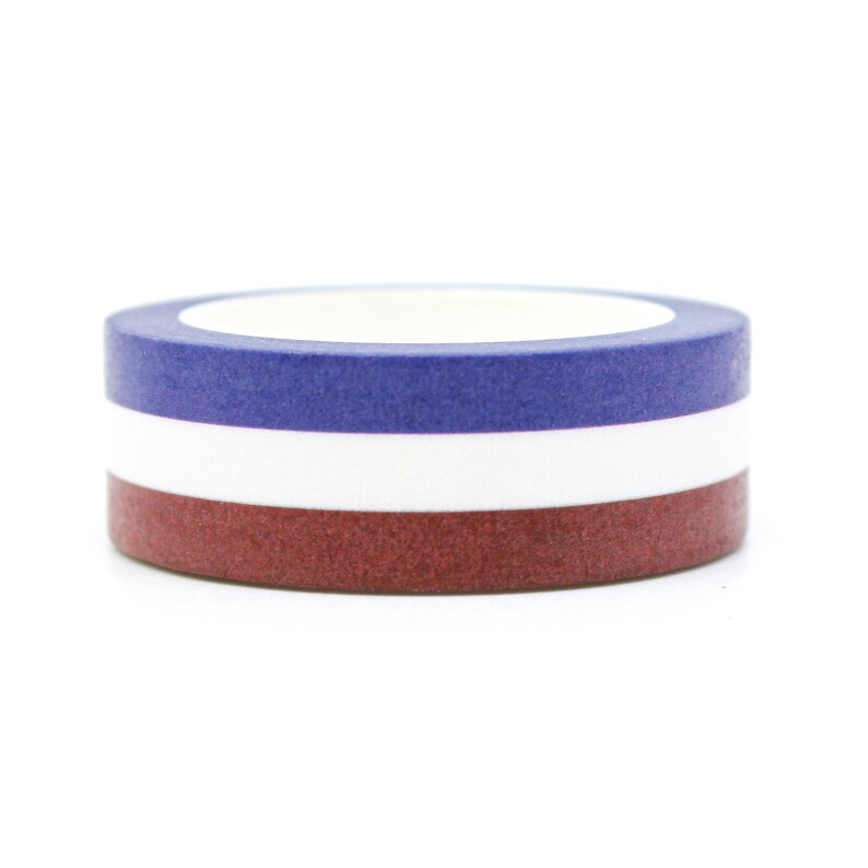 Rot, Weiß und Blau Amerika Gestreift, Vierter Juli Washi Tape, Amerikanisches Streifen Klebeband, Unabhängigkeitstag Washi Tape AGB und Widerrufsbelehrung R-GH483 Bild 3