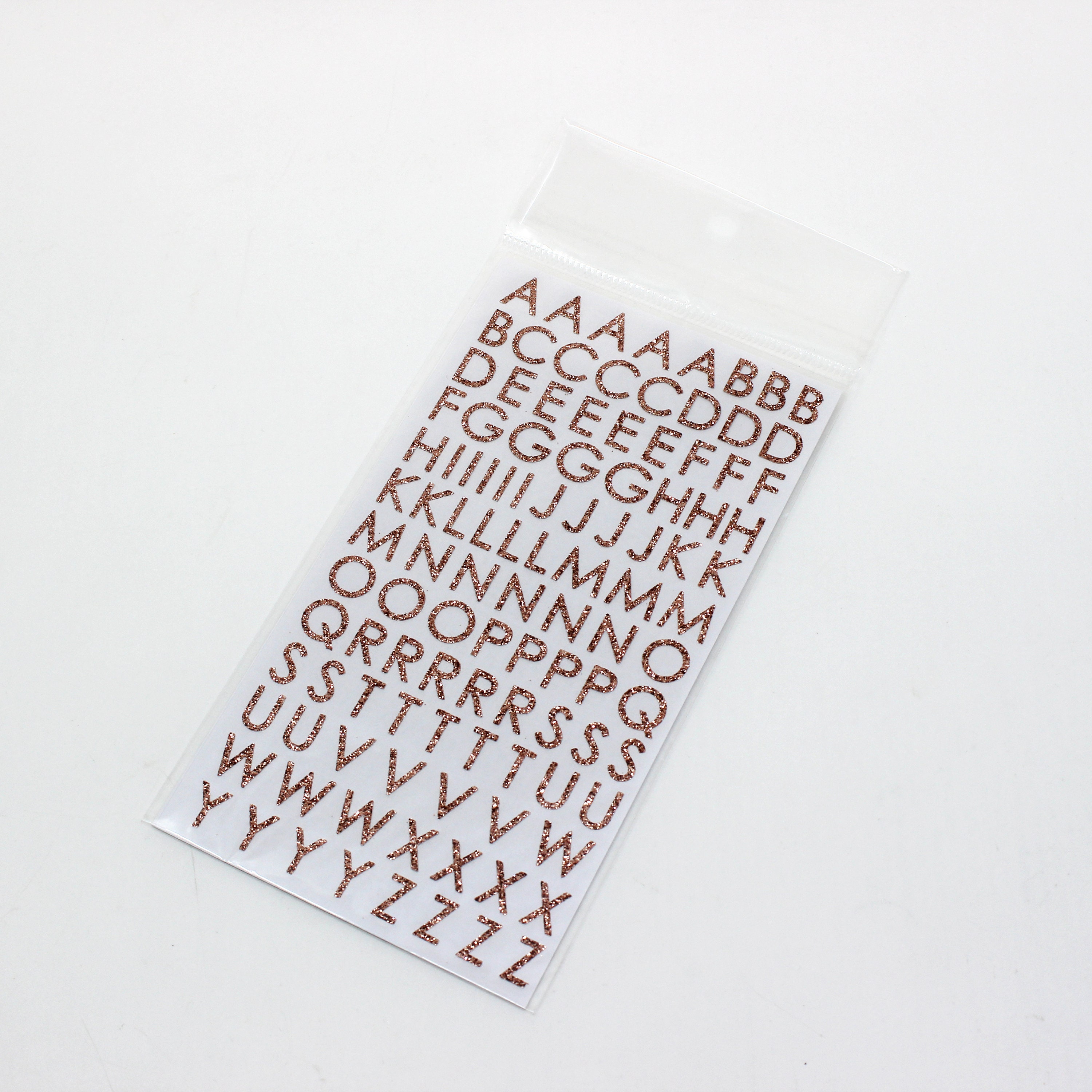 Rose Gold Glitter Letter & Number Stickers Set Scrapbooking - Etsy