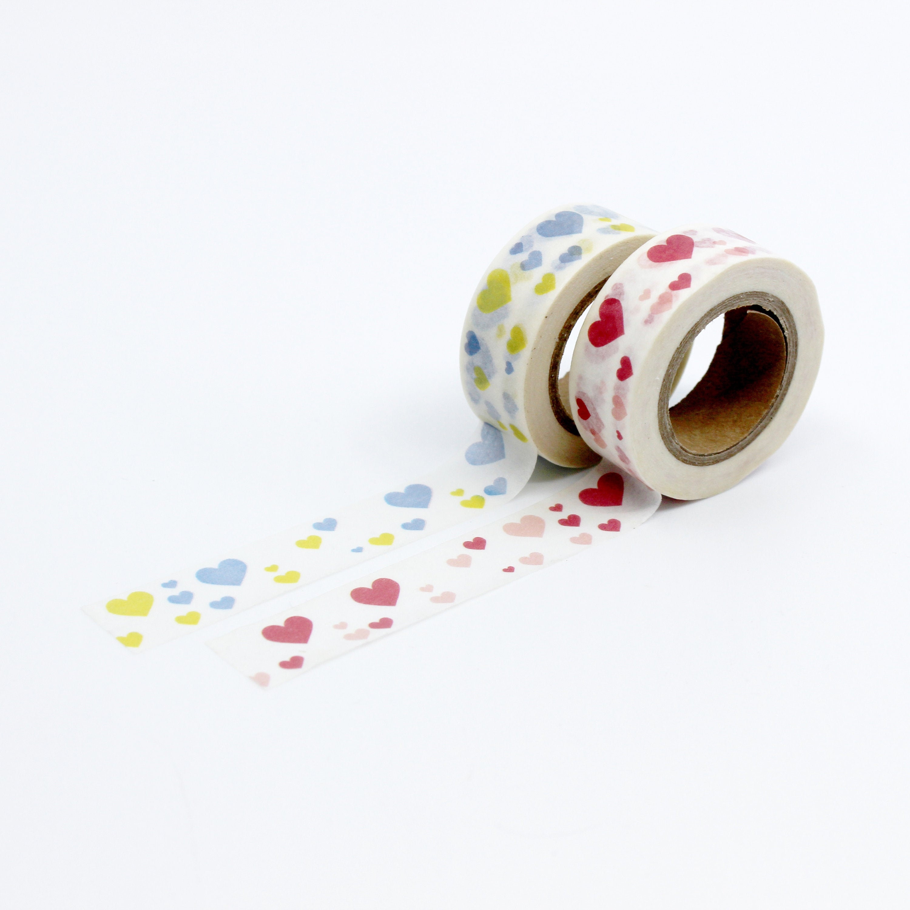 Hearts Washi Tape, Red/Pink Hearts, 9/16 x 10yd.