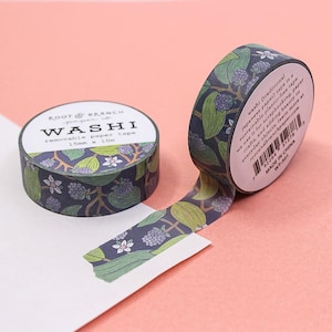 Brombeer Farn Washi Tape, Brombeer Farne Beeren Motiv Tape, Wald Blätter Sticker, Tape für Planner Tapes | AGB und Widerrufsbelehrung R-RRB010
