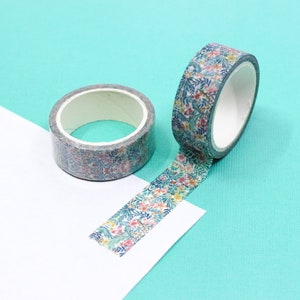 Pink & Green Jungle Floral Washi Tape, Modern Leaf Tape, Decorative Tropical Leaf pattern Planner Tapes and Sticker | BBB Supplies | R-AL181
