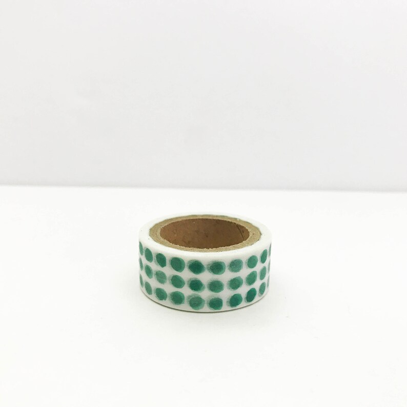 Green Candy Buttons Pattern Washi Tape Japanese Paper Tape Etsy