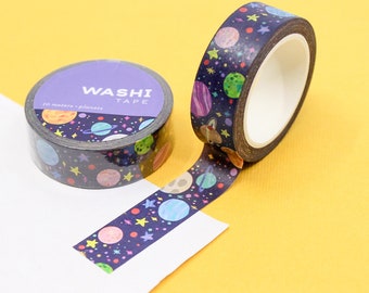 Lustiges Weltraum Planeten Washi Tape, Interstellarer Himmel Muster Washi Tape, Kinder Wissenschaft Washi Tape & Aufkleber | AGB und Widerrufsbelehrung R-RGW038