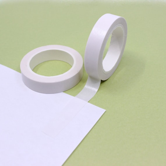 Solid White Washi Tape, 10MM White Paper Tape, Elegant