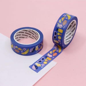 Sonniges Sommer Objekte Muster Washi Tape, Urlaubsplaner Washi Tapes, Tropisch, Urlaub Planer Washi Tapes | AGB und Widerrufsbelehrung R-RPX046