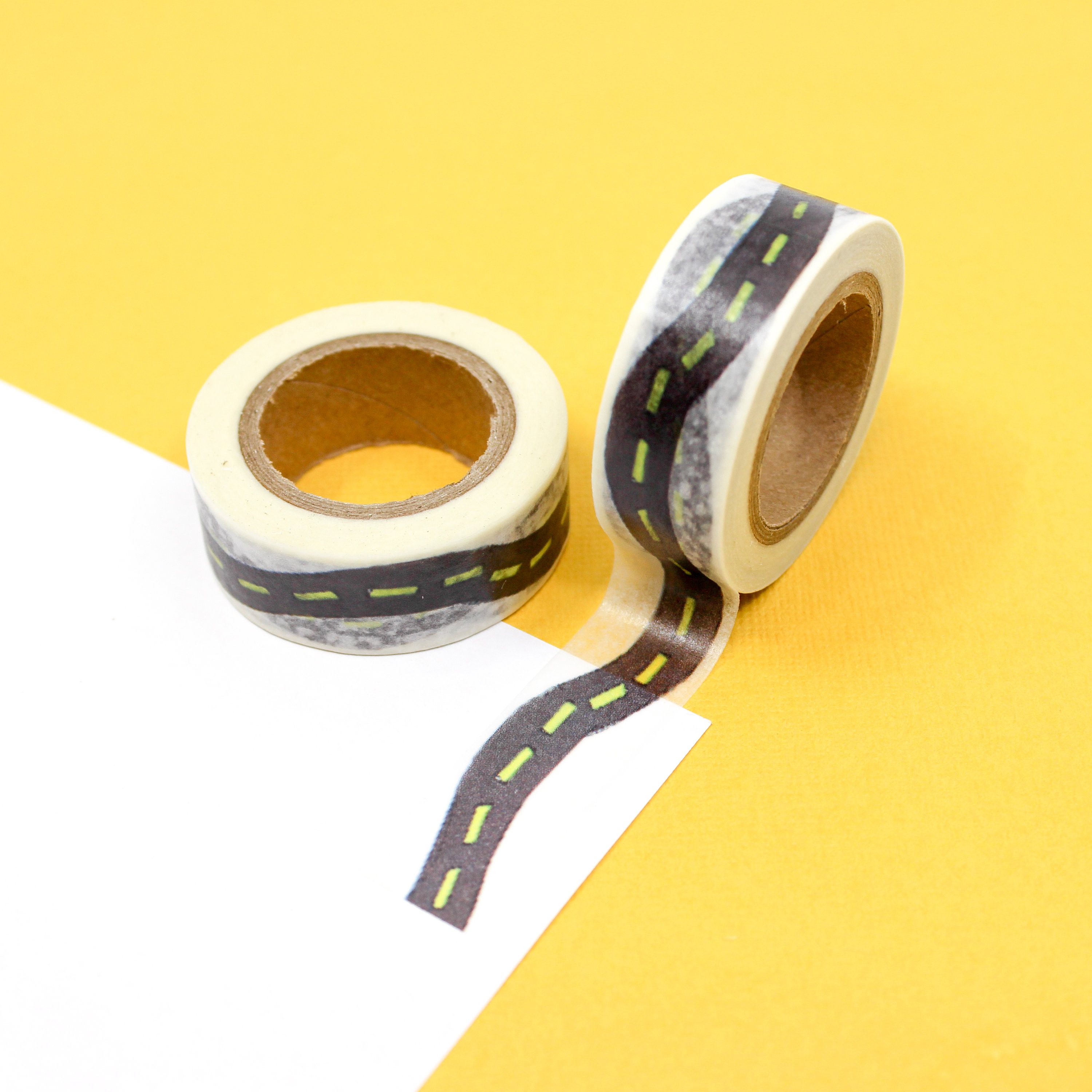 48mmX5m Railway Road Paper Washi Tape Wide Creative Traffic Road Track  Scene Adhesive Masking Tape Road For Kids Toy Car Play