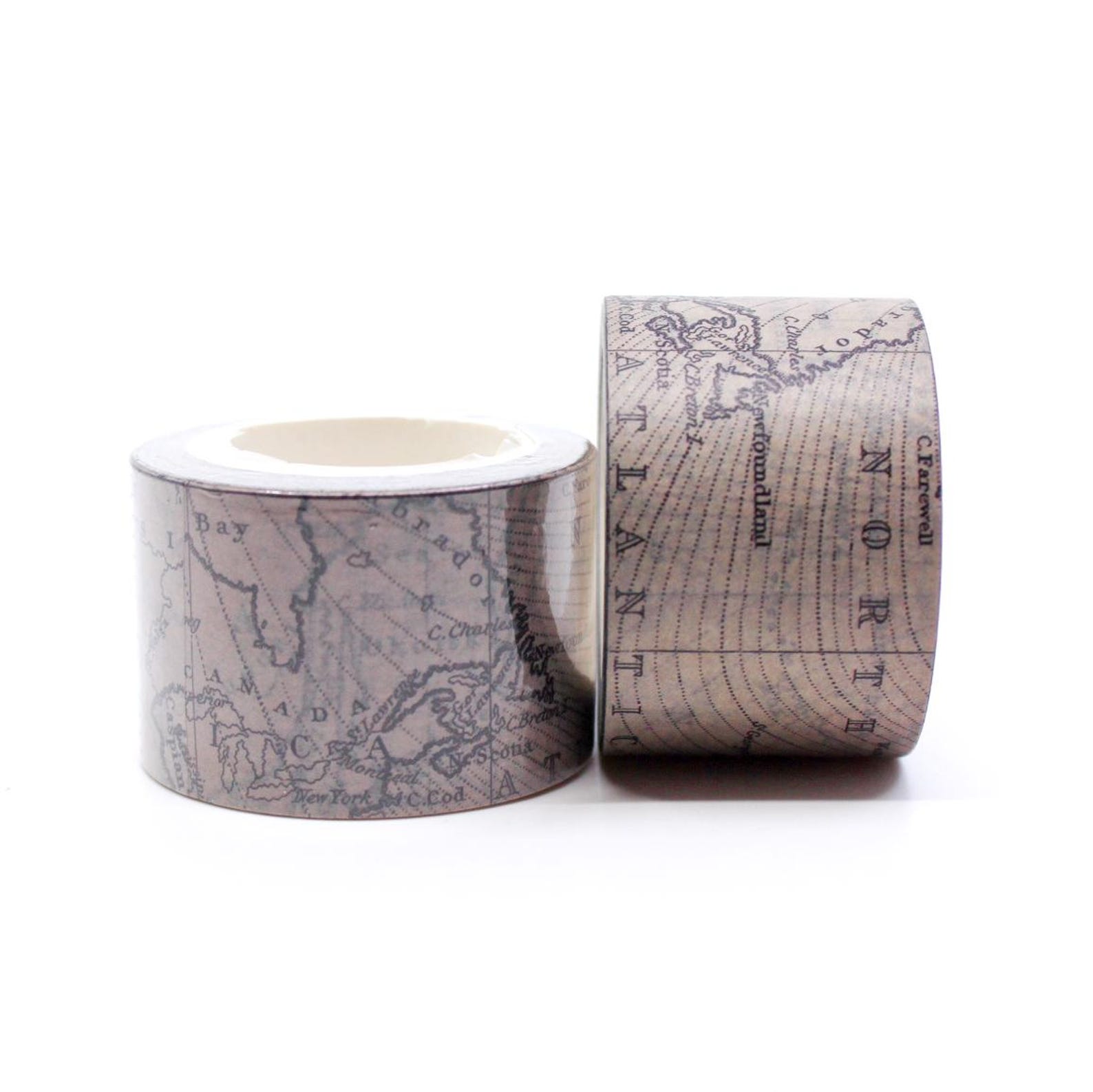 World Map Washi Tape, Old World Maps Japanese Paper Tape, Travel Washi ...