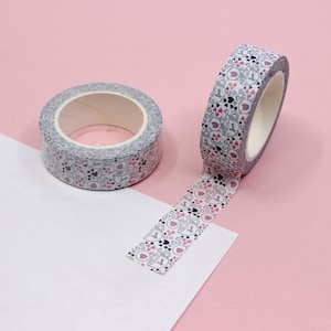 Taza de Amor Washi Tape, Coffee Lover Washi, Mi Copa Runneth Over Love Tape, Pegatinas de San Valentín y Cintas Planificadoras / Suministros BBB / R-GH4-006