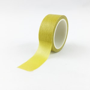Solid Honeysuckle Green -ish Gold Washi Tape // 15mm // Paper Tape // BBB Crafting Supplies // R-SL070