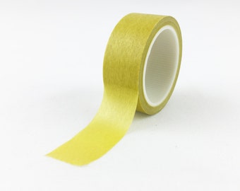 Solid Honeysuckle Green -ish Gold Washi Tape // 15mm // Paper Tape // BBB Crafting Supplies // R-SL070