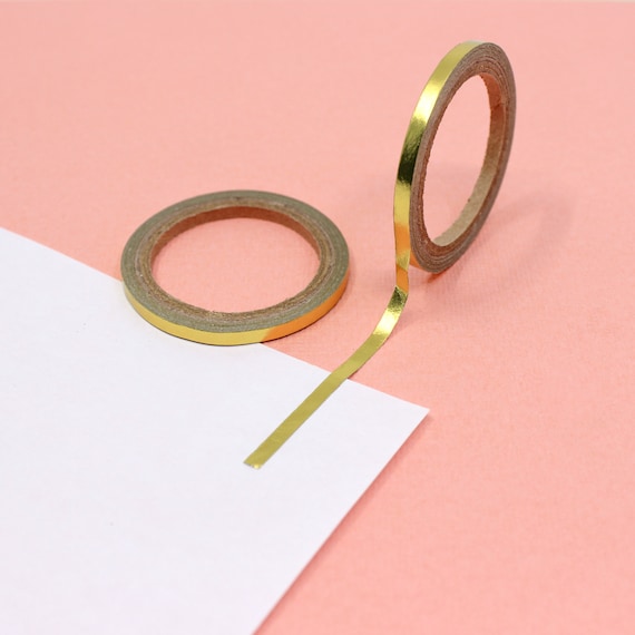 15mm*10m Gold Foil Washi Tape Silver/Gold/Copper/Rose/Green Color Japanese  Kawaii DIY Scrapbooking Tools Masking Tape