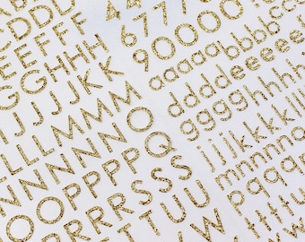 Buchstaben-Sticker Glitter-Silber, 26 Stück - Prima Basteln