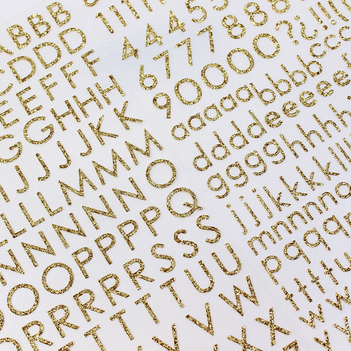 Elegant Gold Letter Stickers - Personalize Your Style with