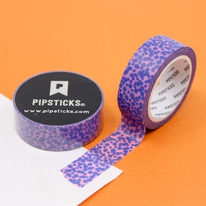 Lila gesprenkeltes Punkte Washi Tape, Mystisches Papierklebeband Pink und Lila geflecktes Muster für Kalender-Planer | AGB und Widerrufsbelehrung RPX048