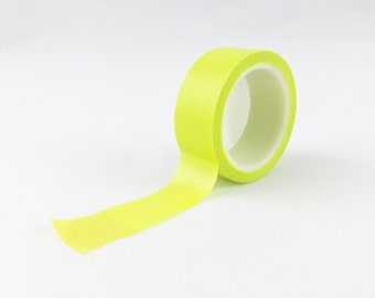 Solides Neon Grünes Washi Tape // 15mm // Papierklebeband // Scrapbooking Zubehör // R-SL009