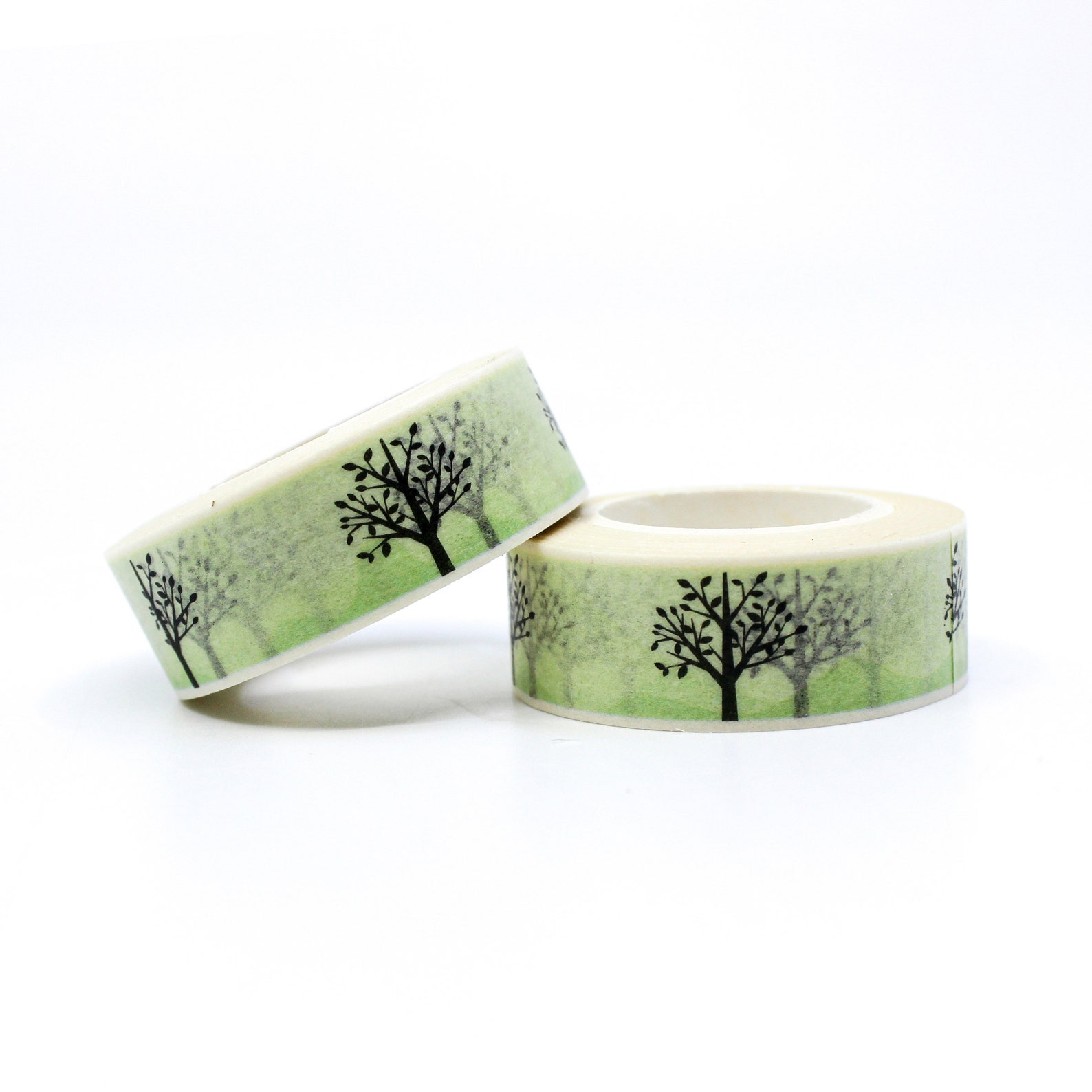 Green Tree of Life Pattern Washi Tape, Eco-friendly Trees Forest Craft ...