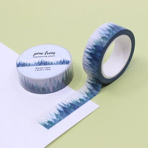 Shadowy Forest Tree Scape Washi Tape, Layered Trees Craft Tape, Calendar Scrapbooking Supply, Craft Supplies | BBB Supplies | R-RPP009