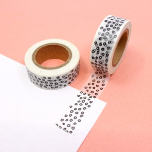 Cinta washi con estampado de leopardo en blanco y negro abstracto moderno, cinta con estampado animal. Cintas abstractas en blanco y negro / BBB Supplies / R-ZH2257
