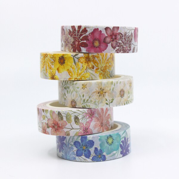 Floral Washi Tape Etsy