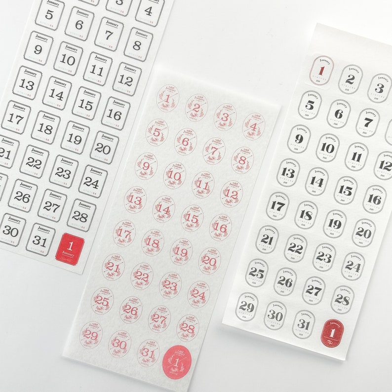 Planner Date Stickers Monthly Sticker Bullet Journal Etsy