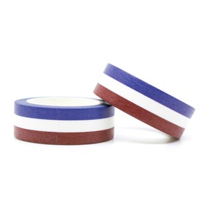 Rot, Weiß und Blau Amerika Gestreift, Vierter Juli Washi Tape, Amerikanisches Streifen Klebeband, Unabhängigkeitstag Washi Tape AGB und Widerrufsbelehrung R-GH483 Bild 2